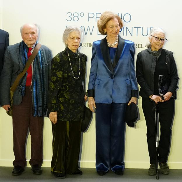 Antonio López, Irene de Grecia, Sofía y Margarita Gómez-Acebo.