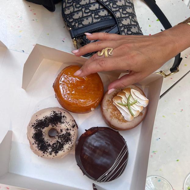 Algunos de los donuts que podemos comer en Born & Glazed o llevarnos a casa.