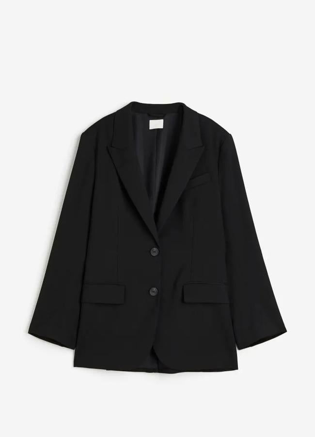 Blazer negra de H&M, 49,99 euros.