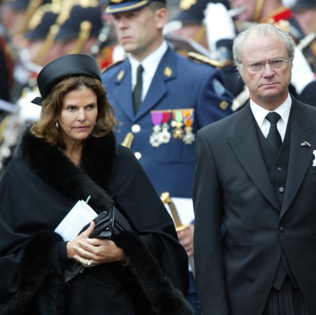 El rey Carlos Gustavo de Suecia y la reina Silvia. 