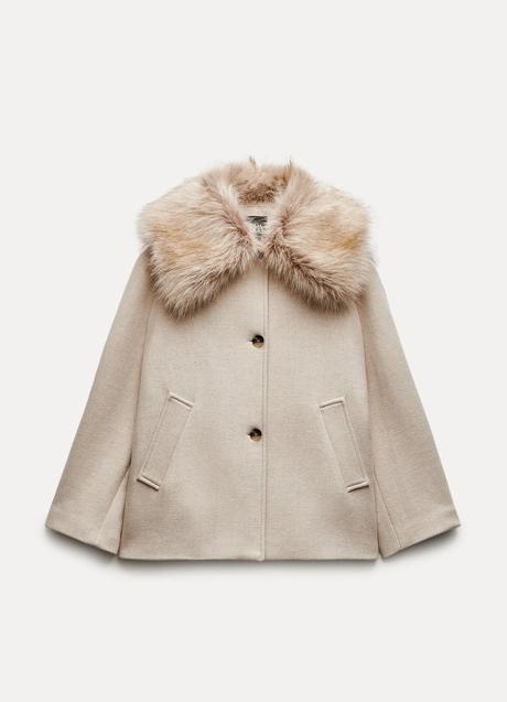 Abrigo de lana de Zara (129 euros)