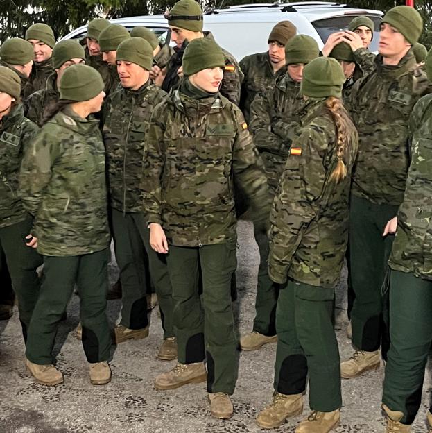 La princesa Leonor esta disfrutando de un viaje a la montaña junto a sus compañeros