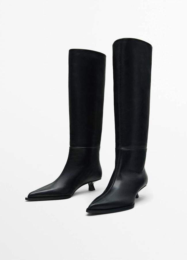 Botas negras massimo dutti hot sale