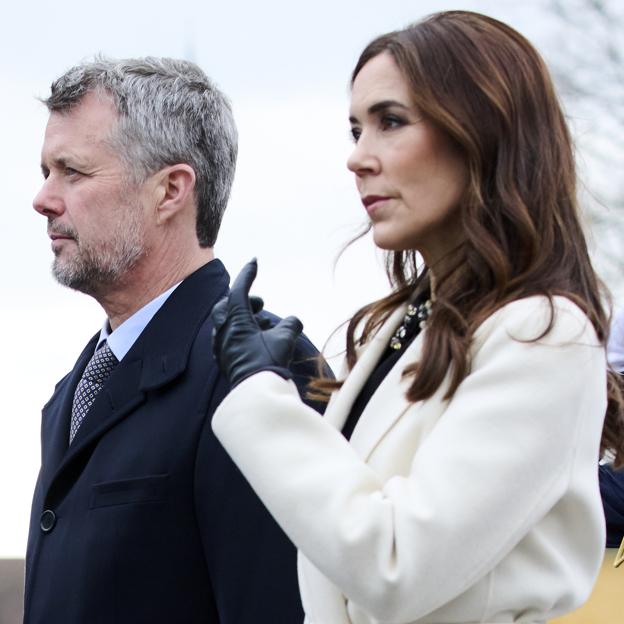 MFederico y Mary de Dinamarca durante la visita oficial de los reyes de España.