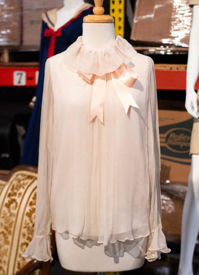 La blusa de Diana de Gales subastada. Foto: Getty,