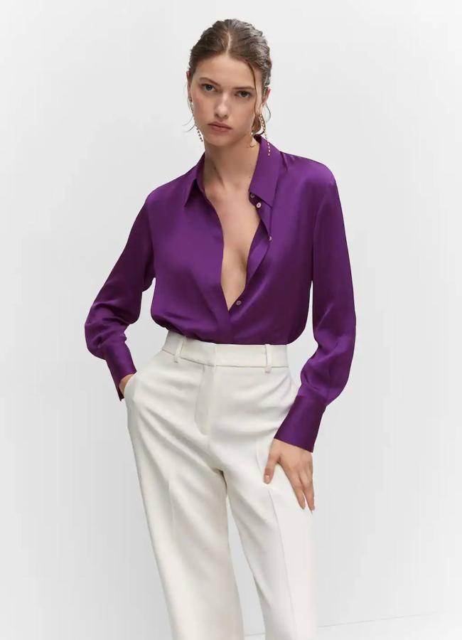 Camisas en colores favorecedores que mejoran los looks basicos Mujer Hoy
