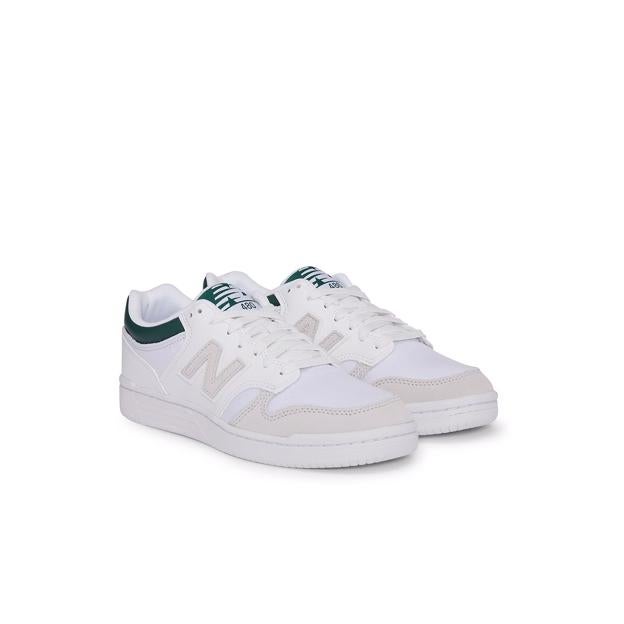 Zapatillas blancas Retro Basket 480 Leather de New Balance (99,95 euros).