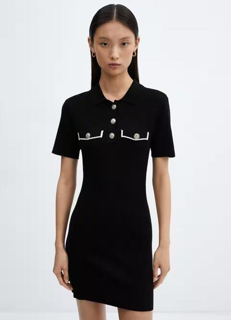 Vestido negro de Mango (39,99 euros)