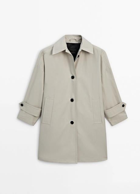 Gabardina con forro acolchado de Massimo Dutti (149 euros)