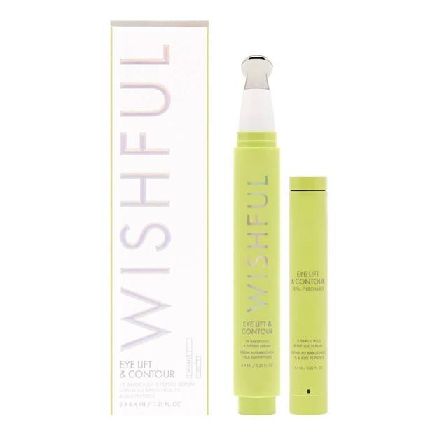 Eye Lift & Contour 1% Bakuchiol & Peptide Serum de Wishful. Precio: 29 euros