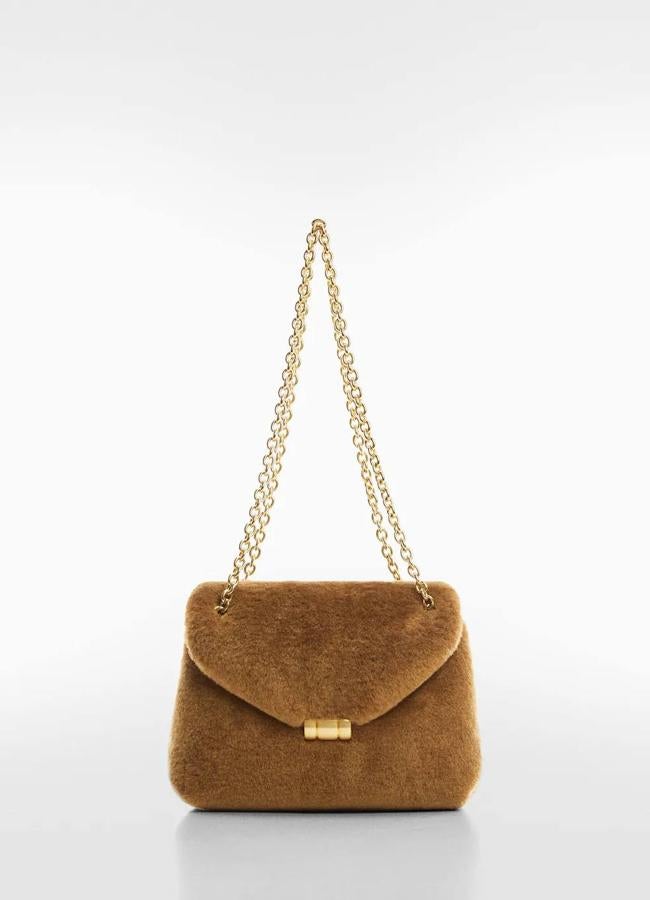 Bolso furry efecto pelo