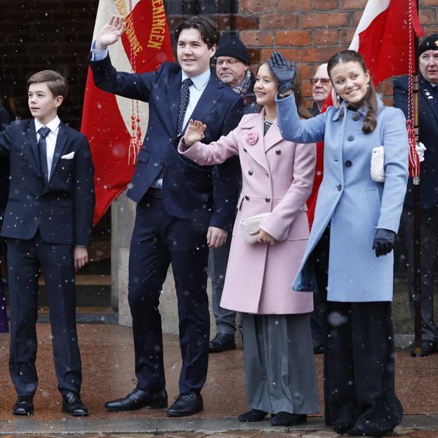 Los hijos de los reyes de Dinamarca.