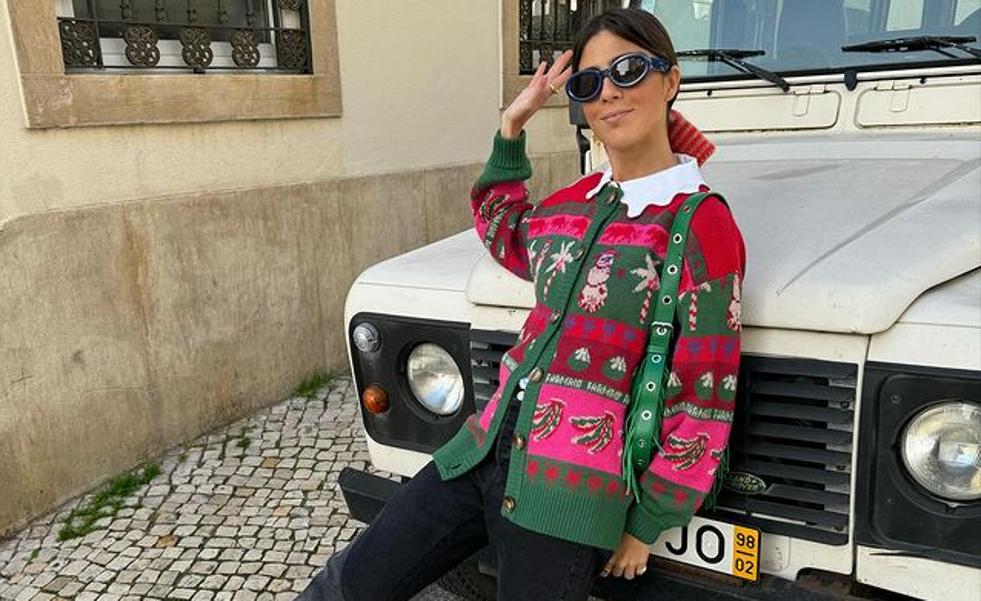 Los cárdigans a todo color que adoran las portuguesas y suben el nivel de tus looks de invierno