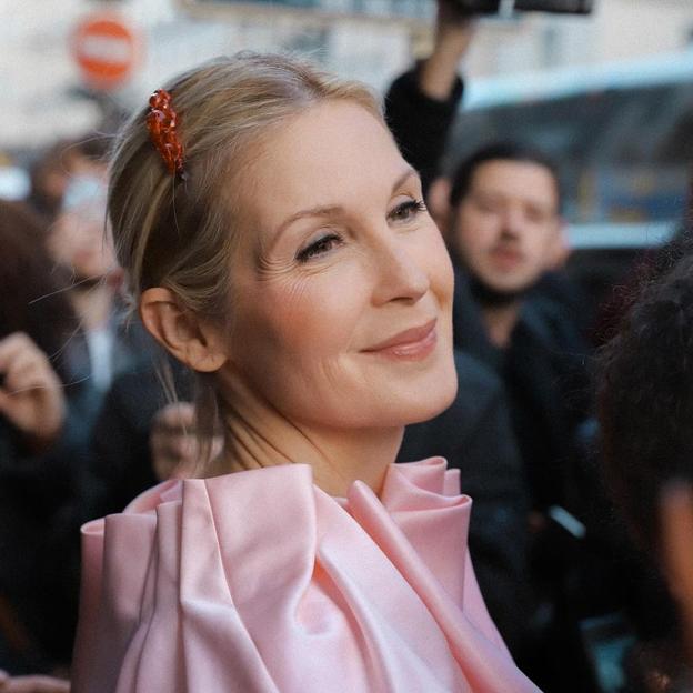 Peinado Kelly Rutherford en el desfile