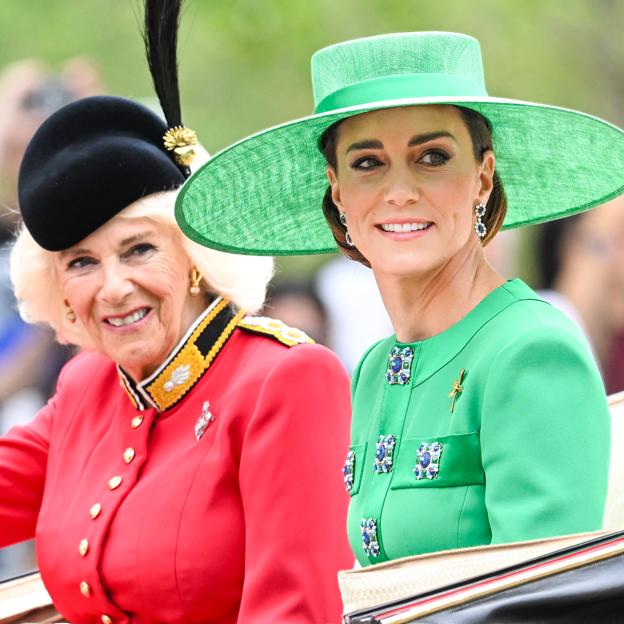 La reina Camilla y Kate Middleton.