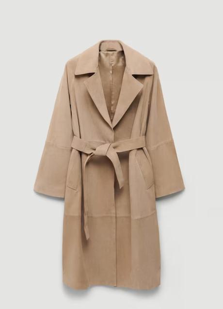 Trench de ante de Mango (299 euros)