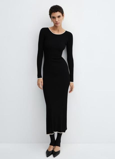 Vestido negro de Mango (29,99 euros)