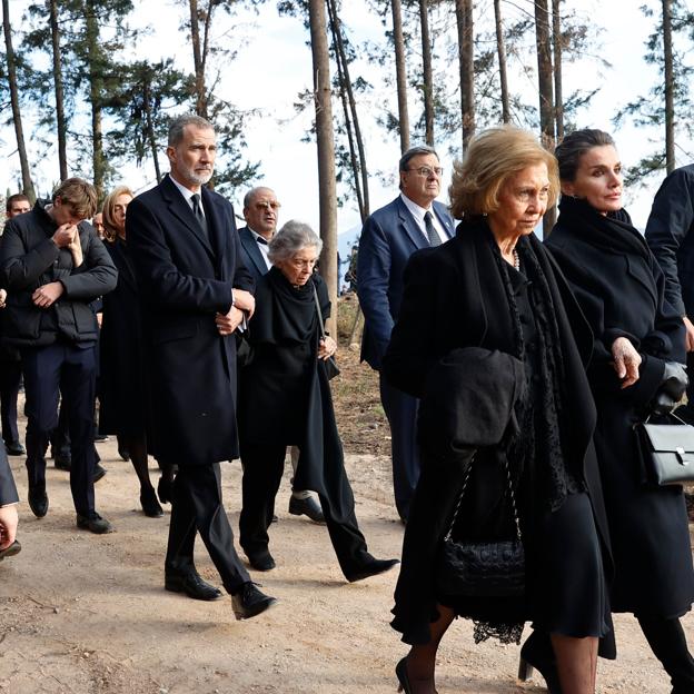 El funeral de Constantino de Grecia, en Atenas. 