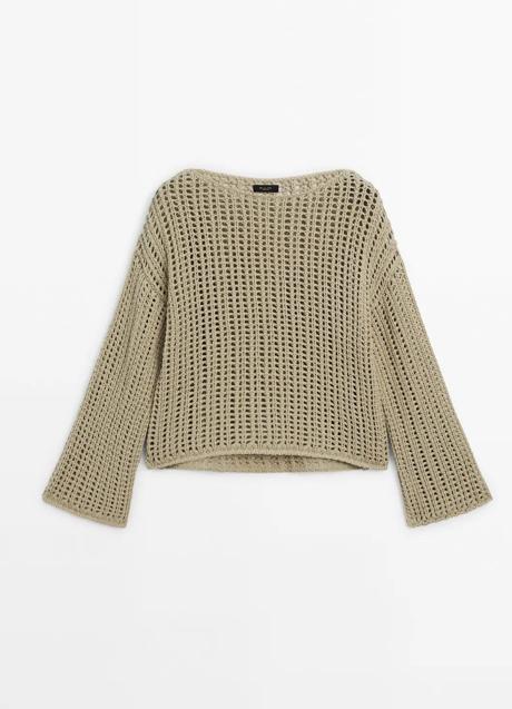 Jersey de punto calado de Massimo Dutti (79,99 euros)