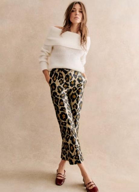 Pantalón estampado de leopardo de Sezane (125 euros)