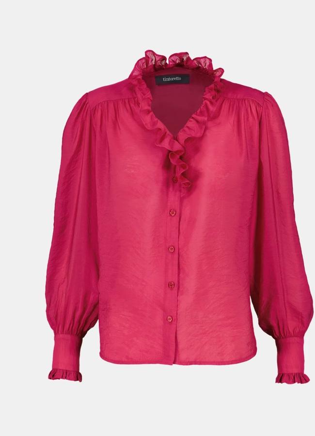 Camisa con volante de Tintoretto, 49,99 euros.