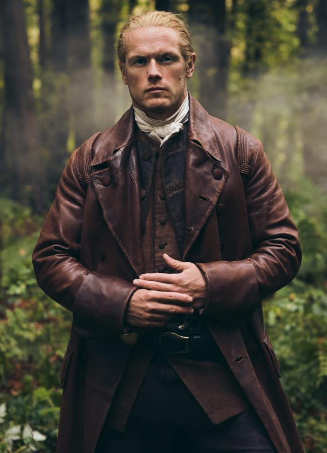 Sam Heughan como Jamie Fraser en una imagen de Outlander, la serie que llega a su desenlace en 2024. / Movistar Plus+