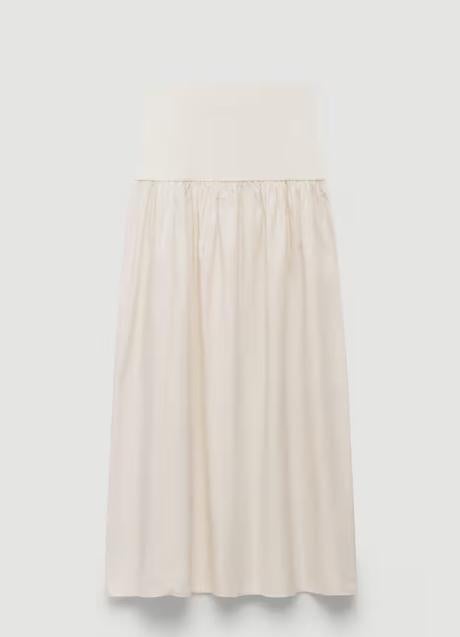 Falda midi de Mango (29,99 euros)