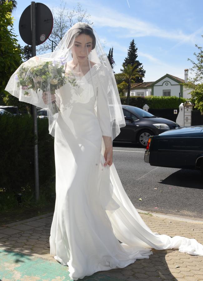 Así era el vestido de novia de Alejandra. / GTRES