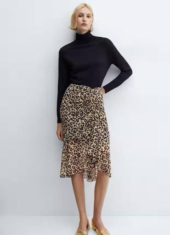 Falda estampada animal print