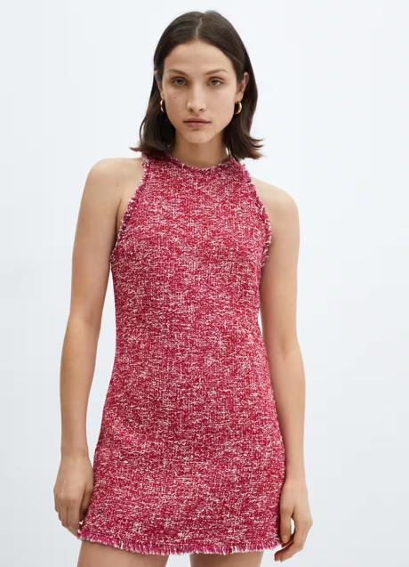 Vestido de tweed de Mango (49,99 euros)