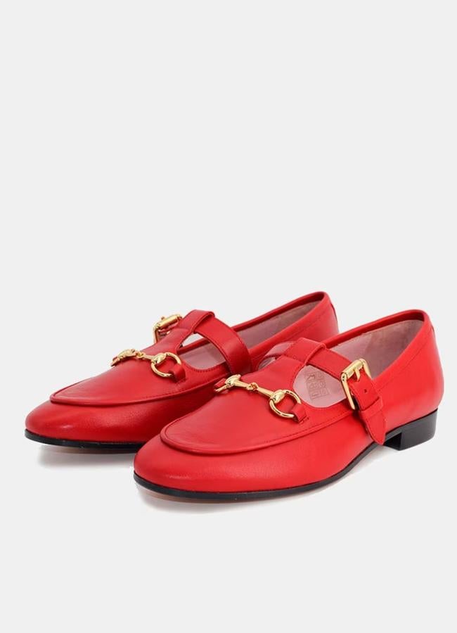 Mocasines rojos de Castellano, 139,90 euros.