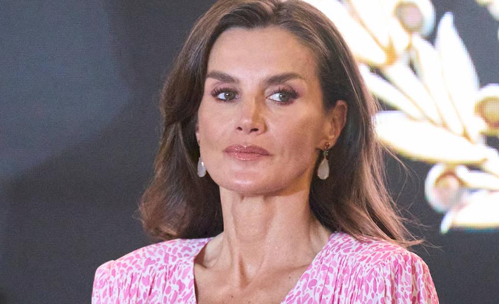 Letizia repite vestido rosa en Cádiz: el lookazo con hombreras que ha llevado a las Medallas de Oro al Mérito en las Bellas Artes