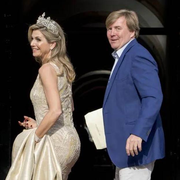 Máxima de Holanda con la tiara Wurttenberg 