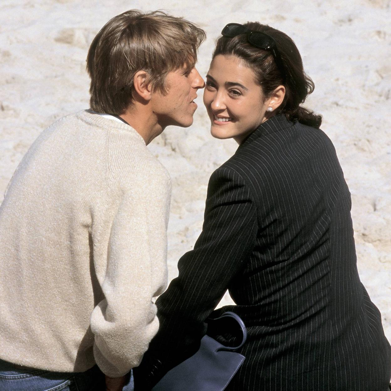 Vicky Martín Berrocal y Manuel Díaz, en los años en los que eran pareja./getty