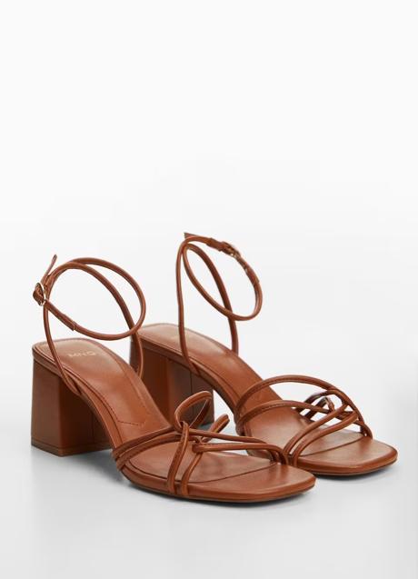 Sandalias de tacón de Mango (35,99 euros)