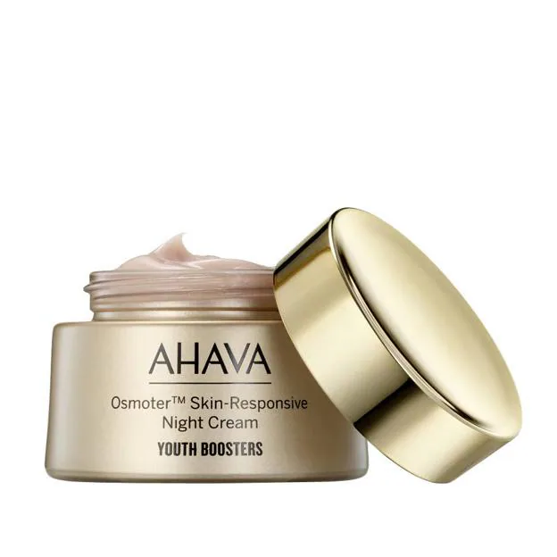 Osmoter Skin-Responsive Eye Night Cream de Ahava. Precio: 48 euros