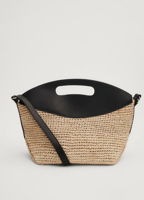 Bolso de rafia de Massimo Dutti (199 euros)