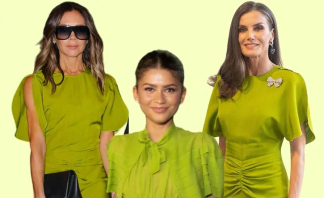 Zendaya copia a la reina Letizia su vestido verde ms bonito y perfecto para un look de invitada
