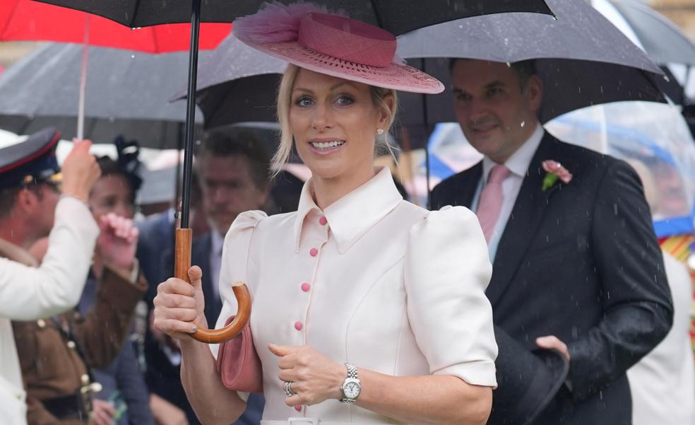 Sin Kate Middleton, Zara Tindall se convierte en la mejor vestida de la Garden Party: los detalles de su look de invitada perfecto