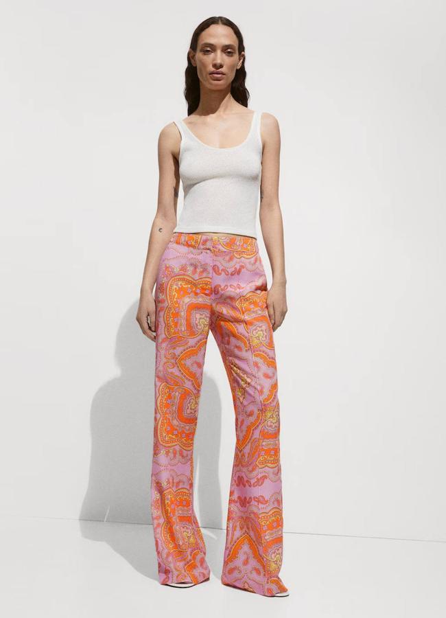 Pantalones con estampado paisley