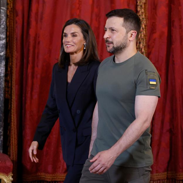 Letizia y Volodímir Zelensky