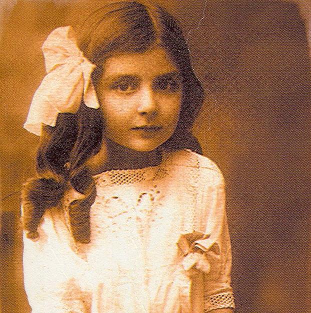 Leónida Georgievna Bragation-Mukhranskaya, en su infancia. 