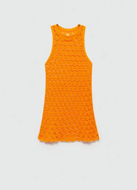 Vestido naranja de Mango (35,99 euros)