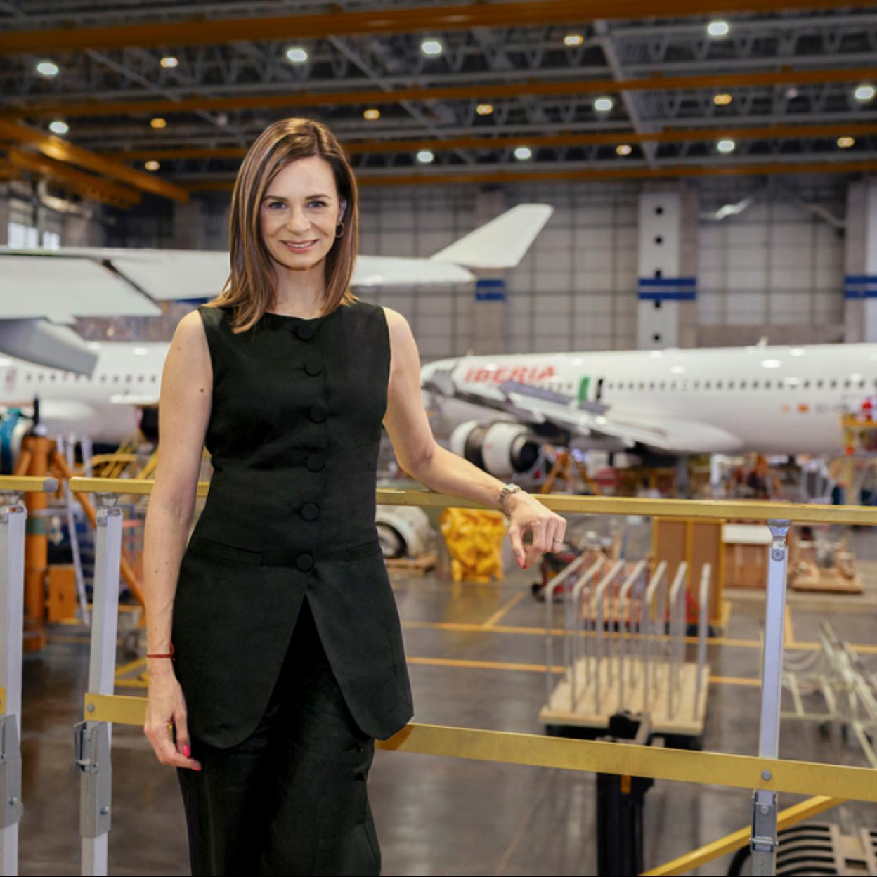 María Guilarte, directora de Transformación, Marketing y Formación de Iberia Mantenimiento./ICÍAR CARRASCO