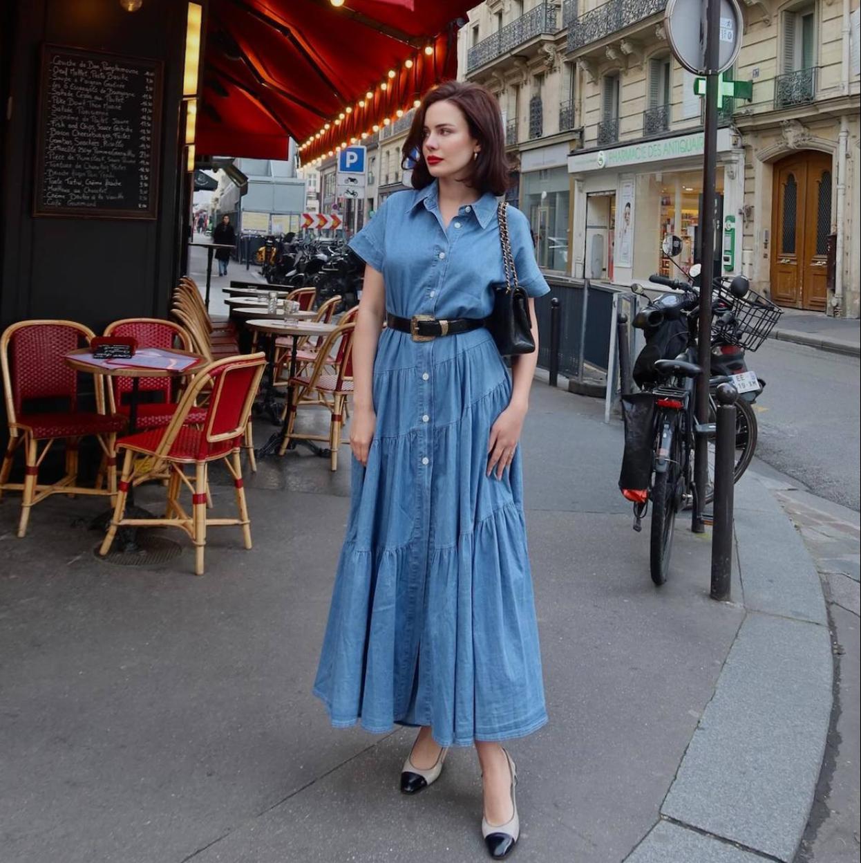 Influencer con vestido elegante para verano/@juliavonhauken