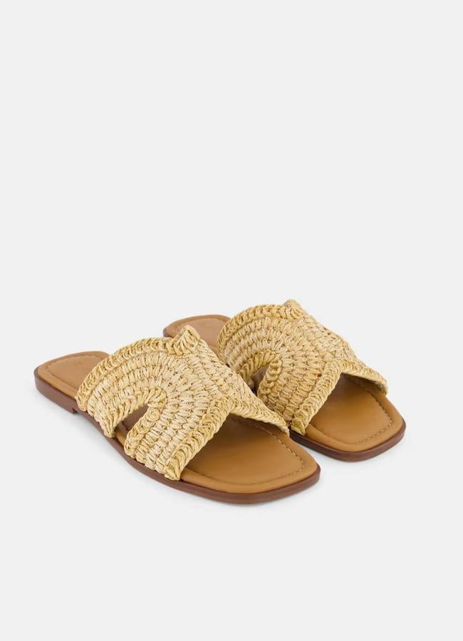 Sandalias de rafia tipo pala