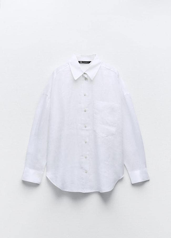 Camisa blanca 100% lino (25,95€)