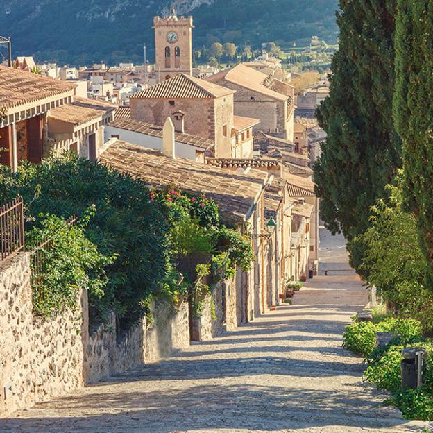 Las vistas de Pollensa desde las escaleras del monte del Calvario.