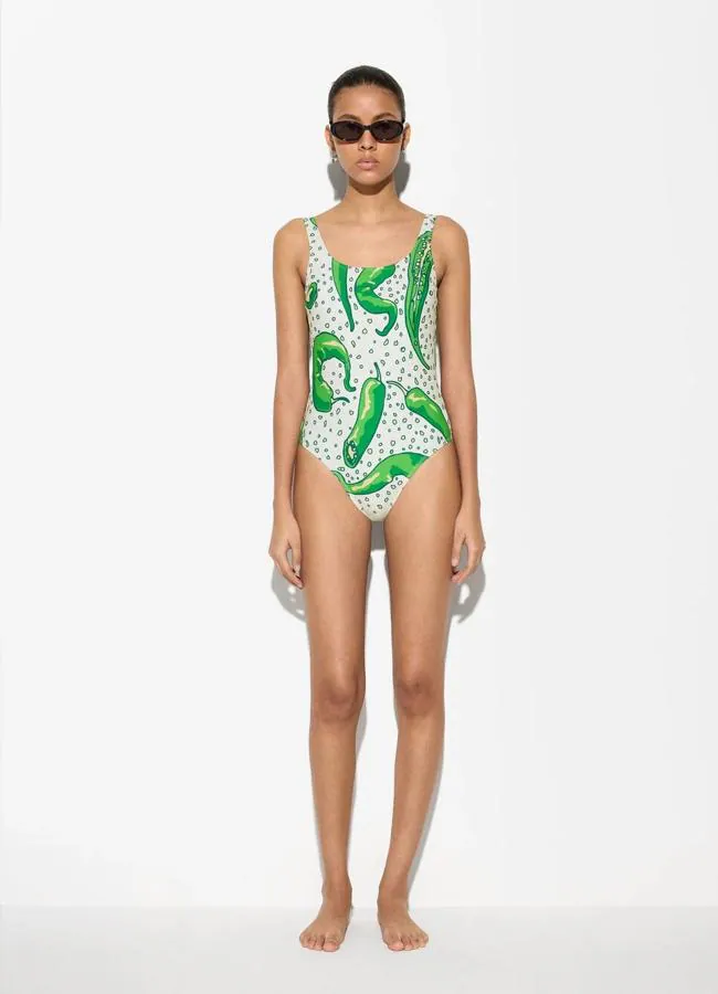 Parfois pepper print swimsuit.