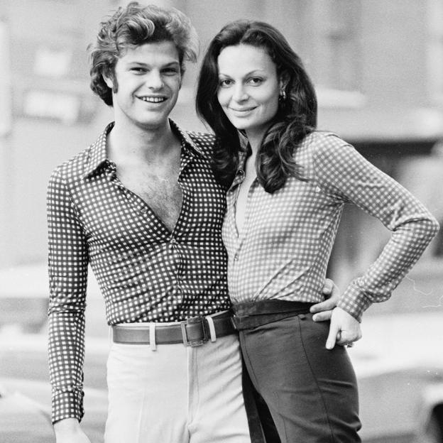 Egon y Diane Von Fürstenberg en Nueva York, en los años 70.